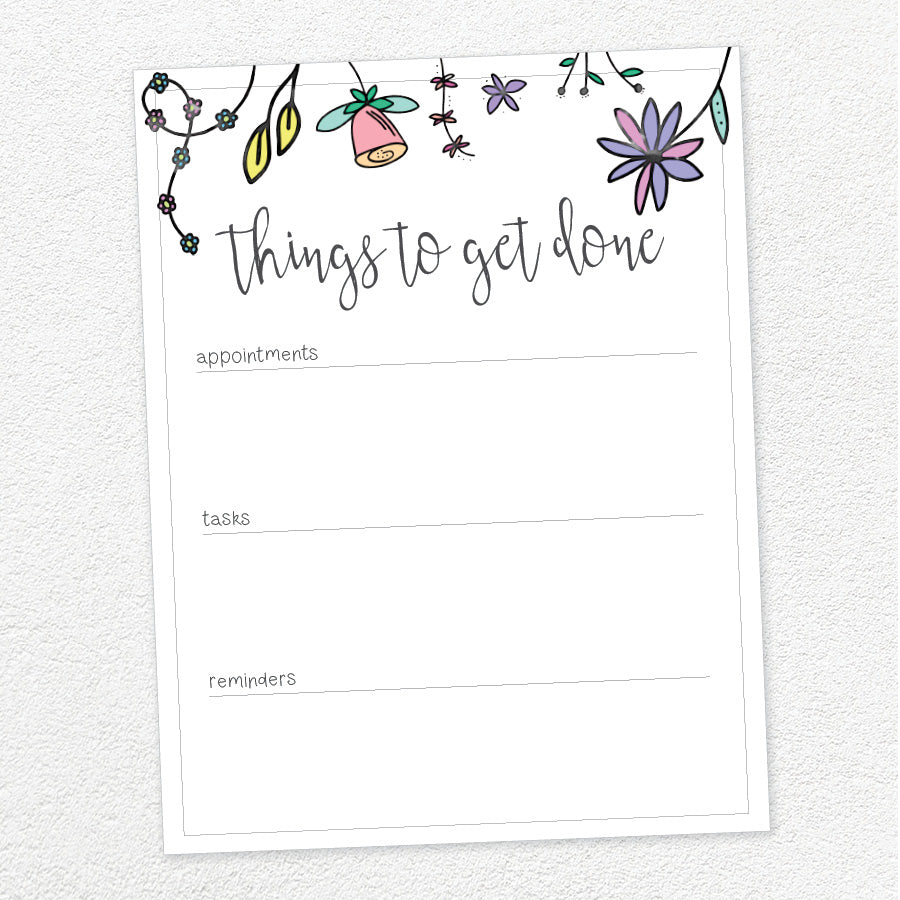 printable daily planner