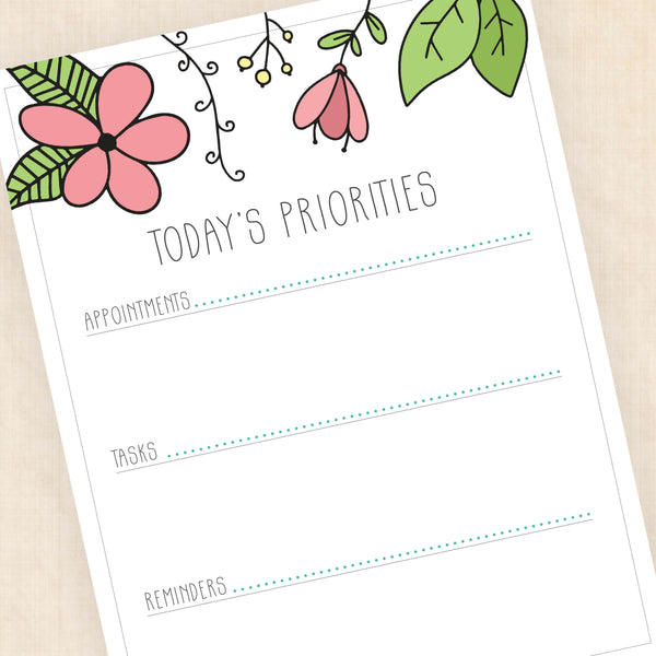 printable daily planner