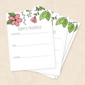 printable daily planner