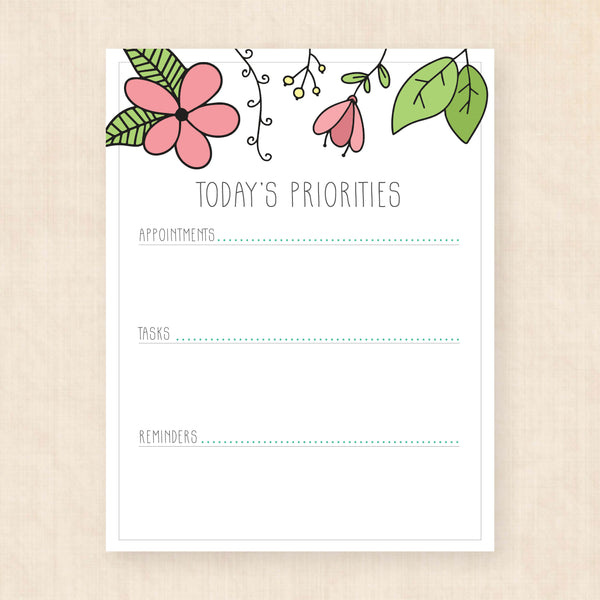 printable daily planner
