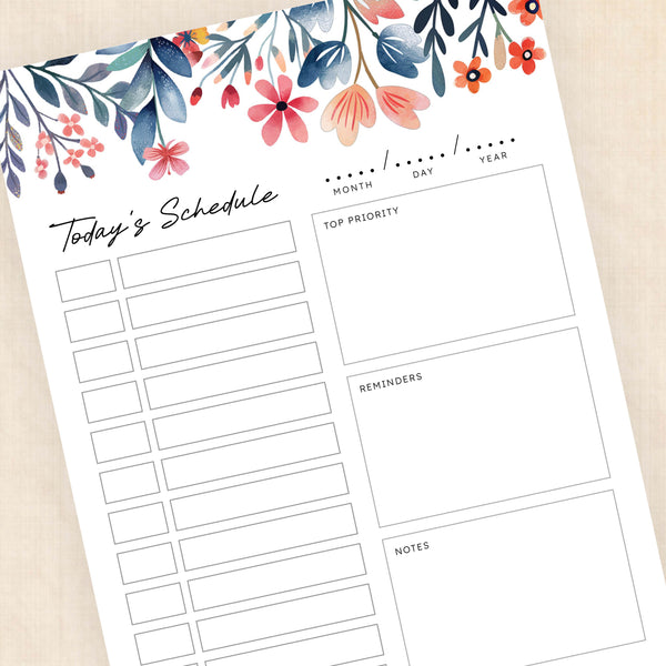 printable daily planner