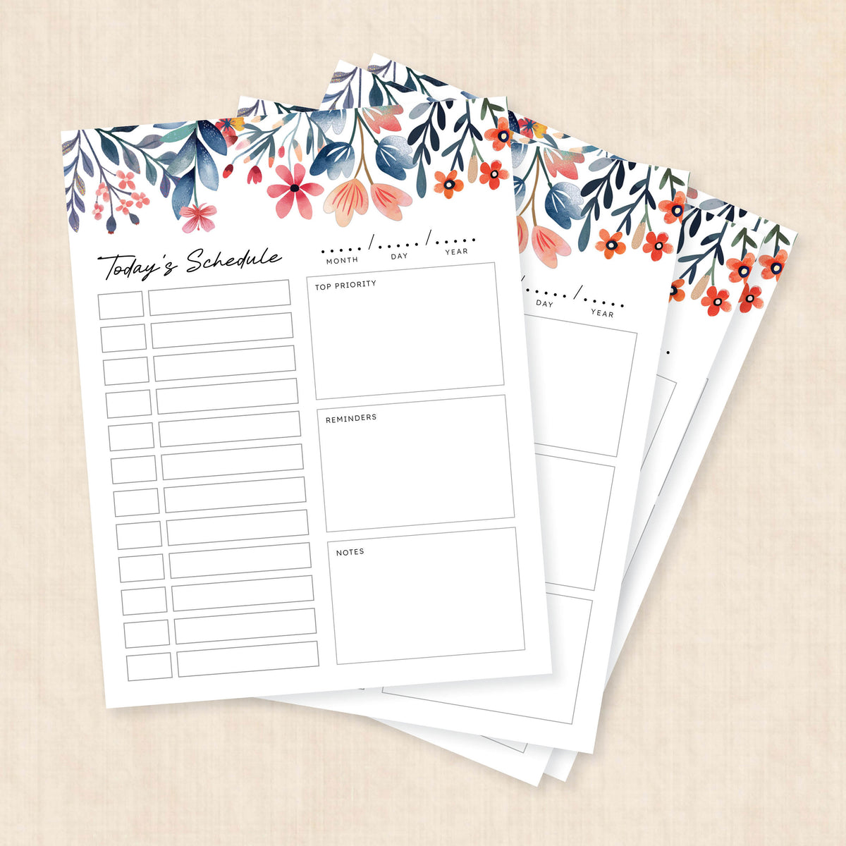 printable daily planner