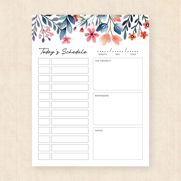 printable daily planner