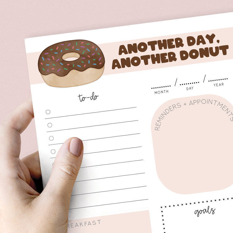 printable daily planner · cute stationery