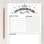 Load image into Gallery viewer, printable daily planner · weekend planner
