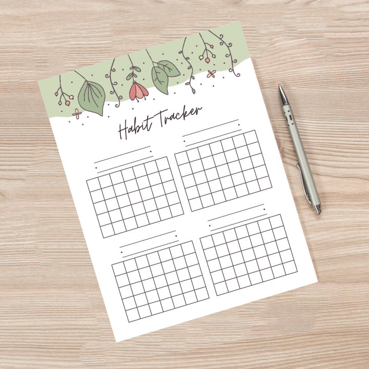 Printable Habit Tracker · Tidy Plans