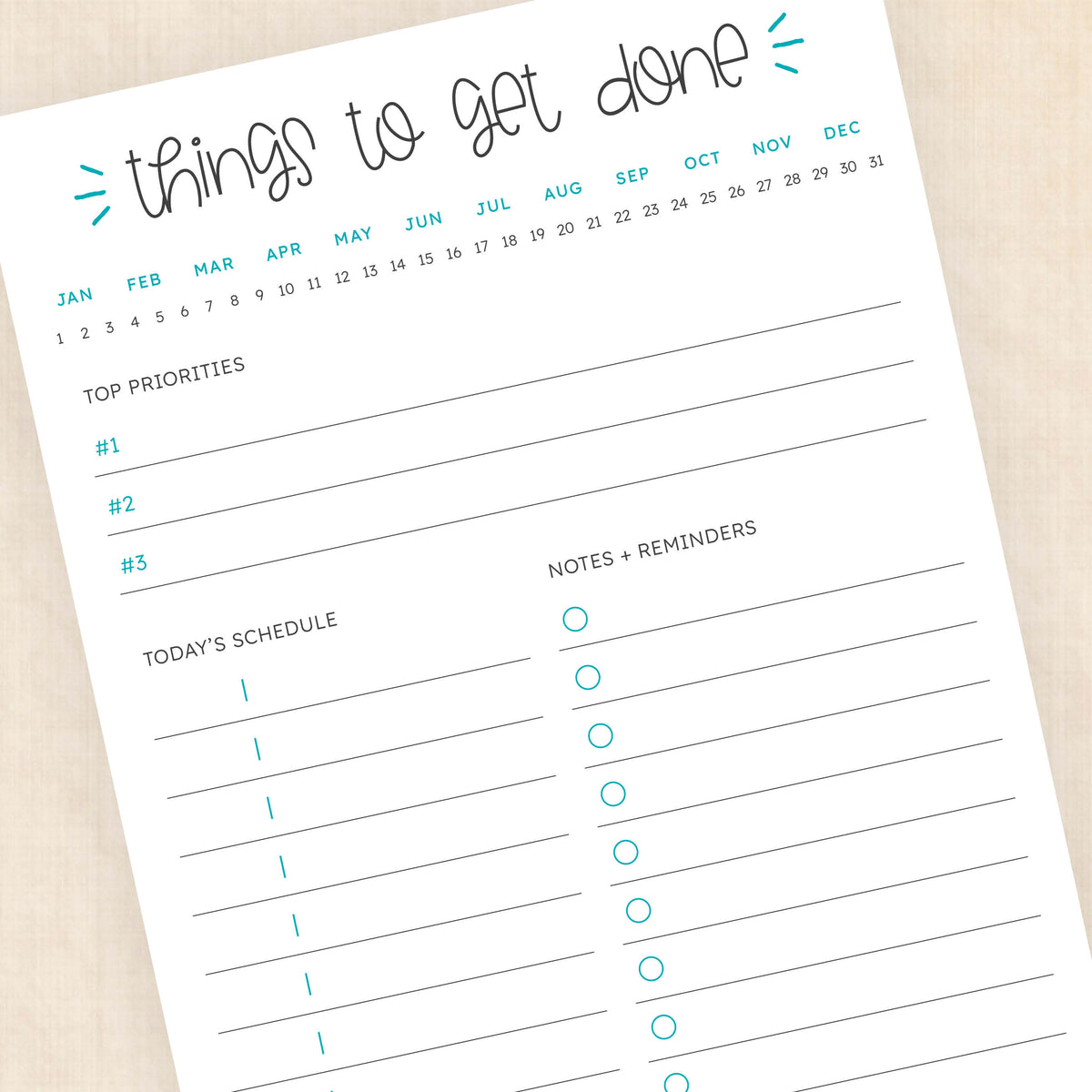 printable to do list