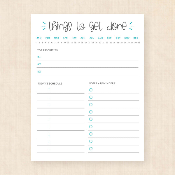printable to do list