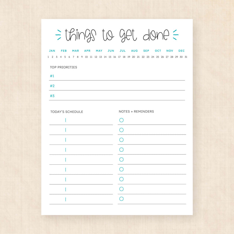 printable to do list