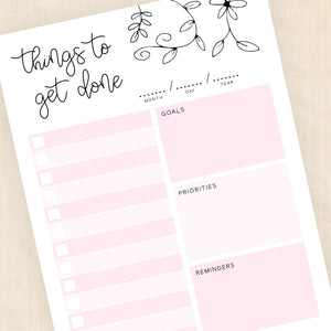 printable to do list