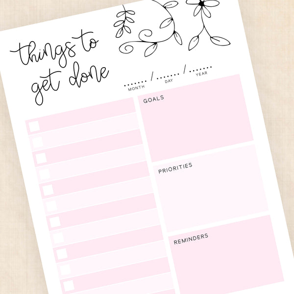 printable to do list
