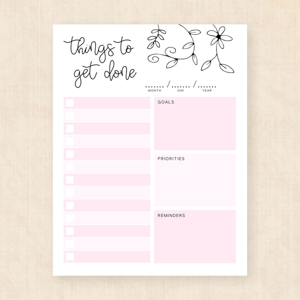 printable to do list