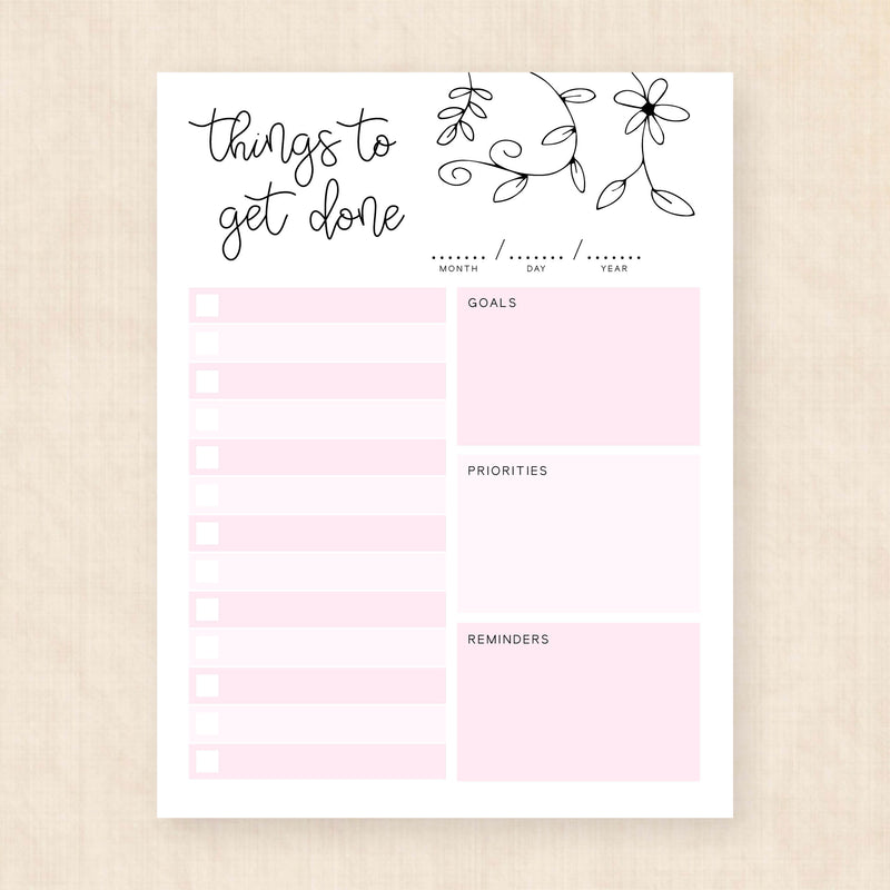 printable to do list