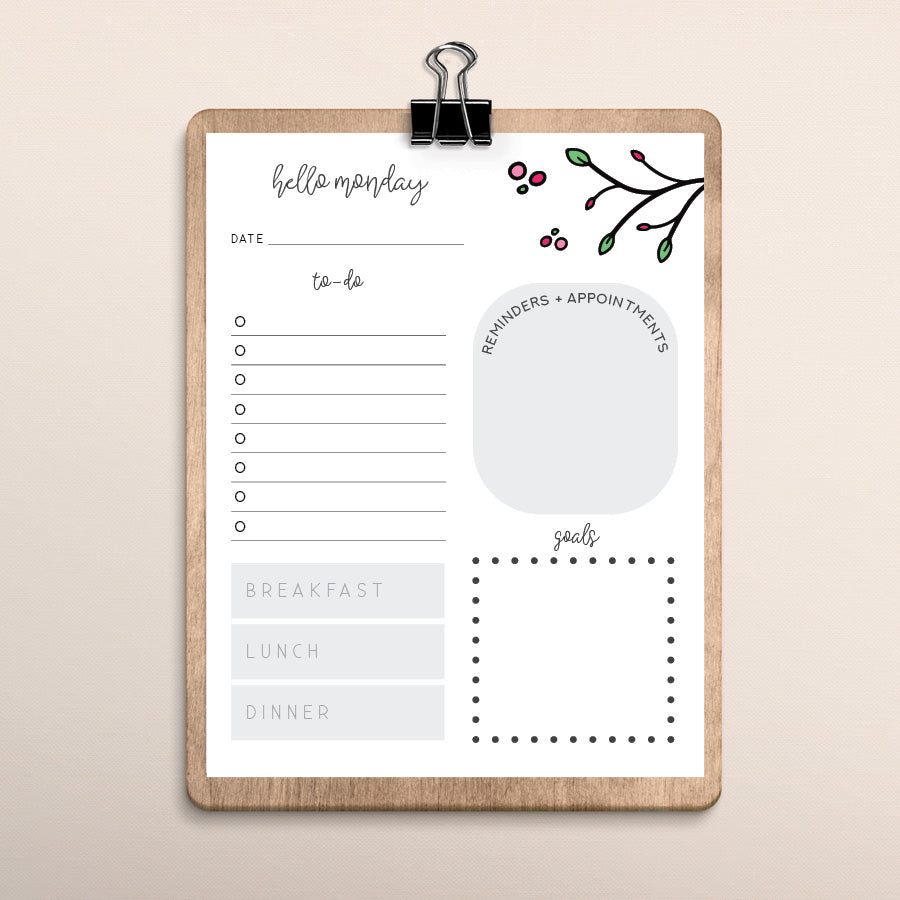 printable weekly planner