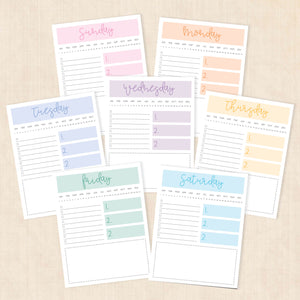 Printable Weekly Planner