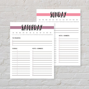 Printable Weekly Planner