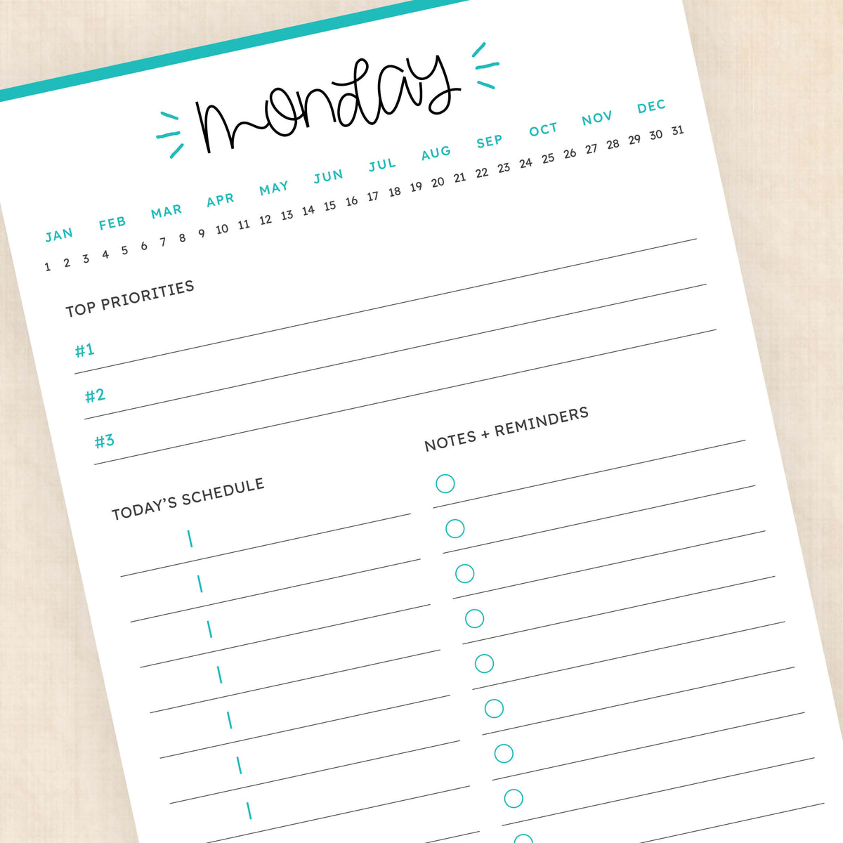 Printable Weekly Planner