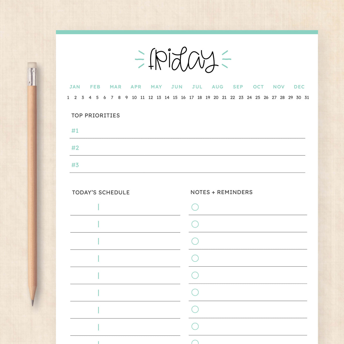 Printable Weekly Planner