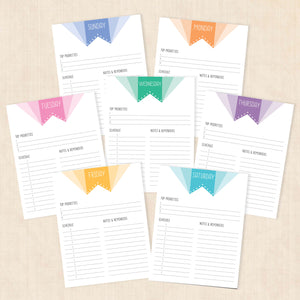 printable weekly planner
