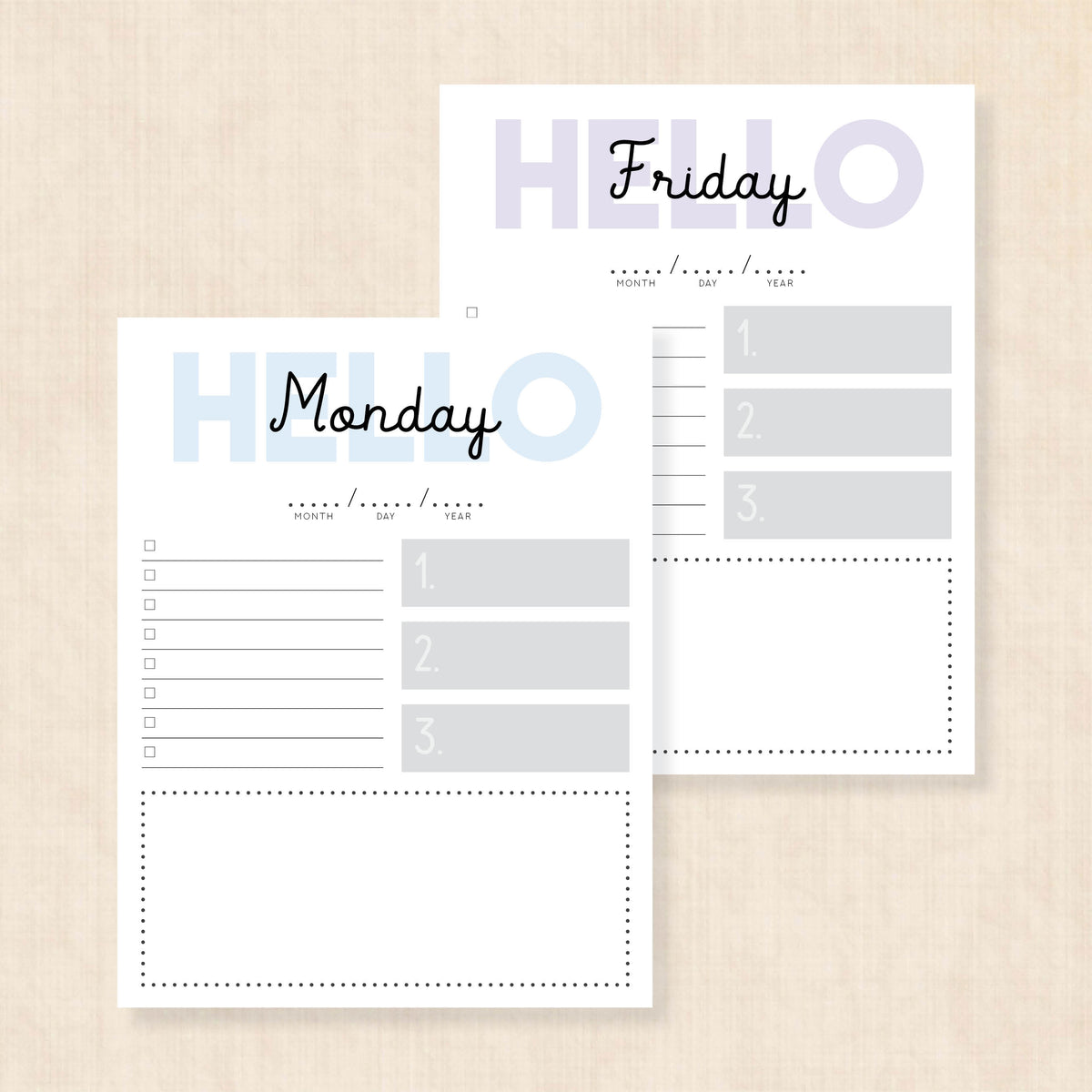 printable weekly planner