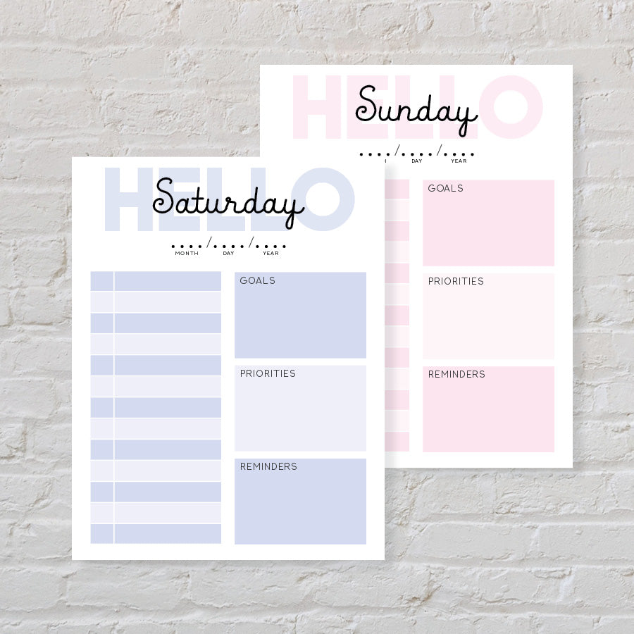printable weekly planner