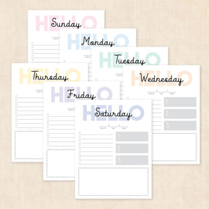 printable weekly planner