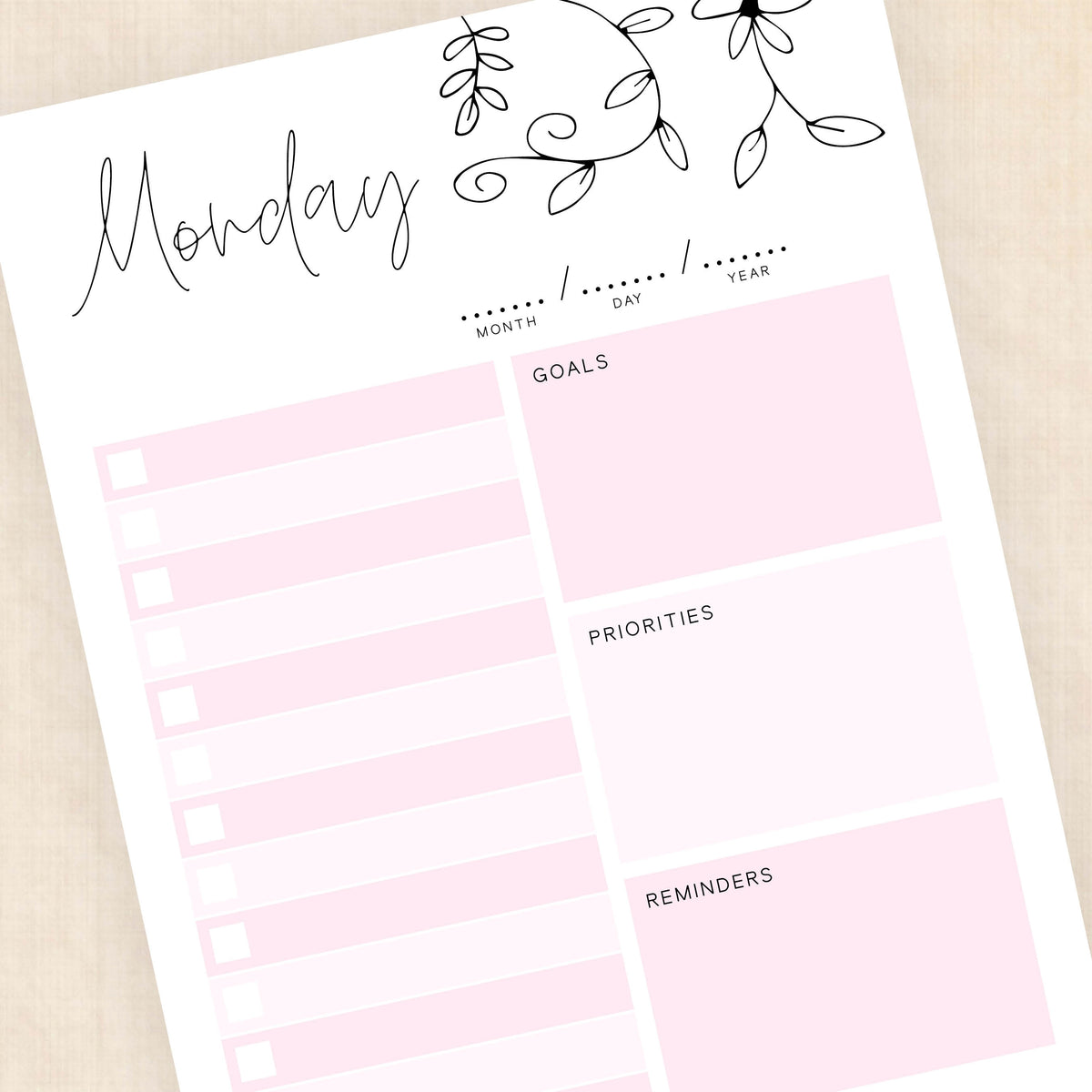 printable weekly planner