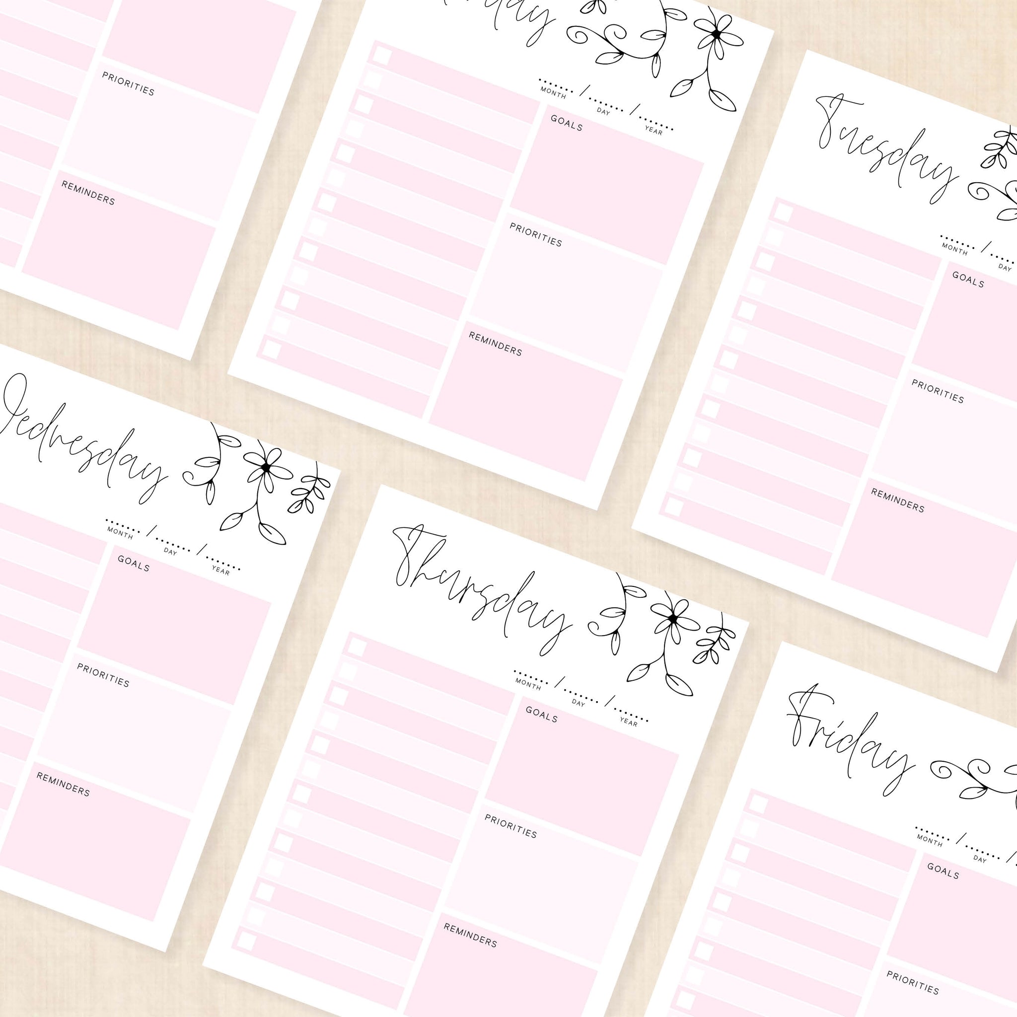 printable weekly planner