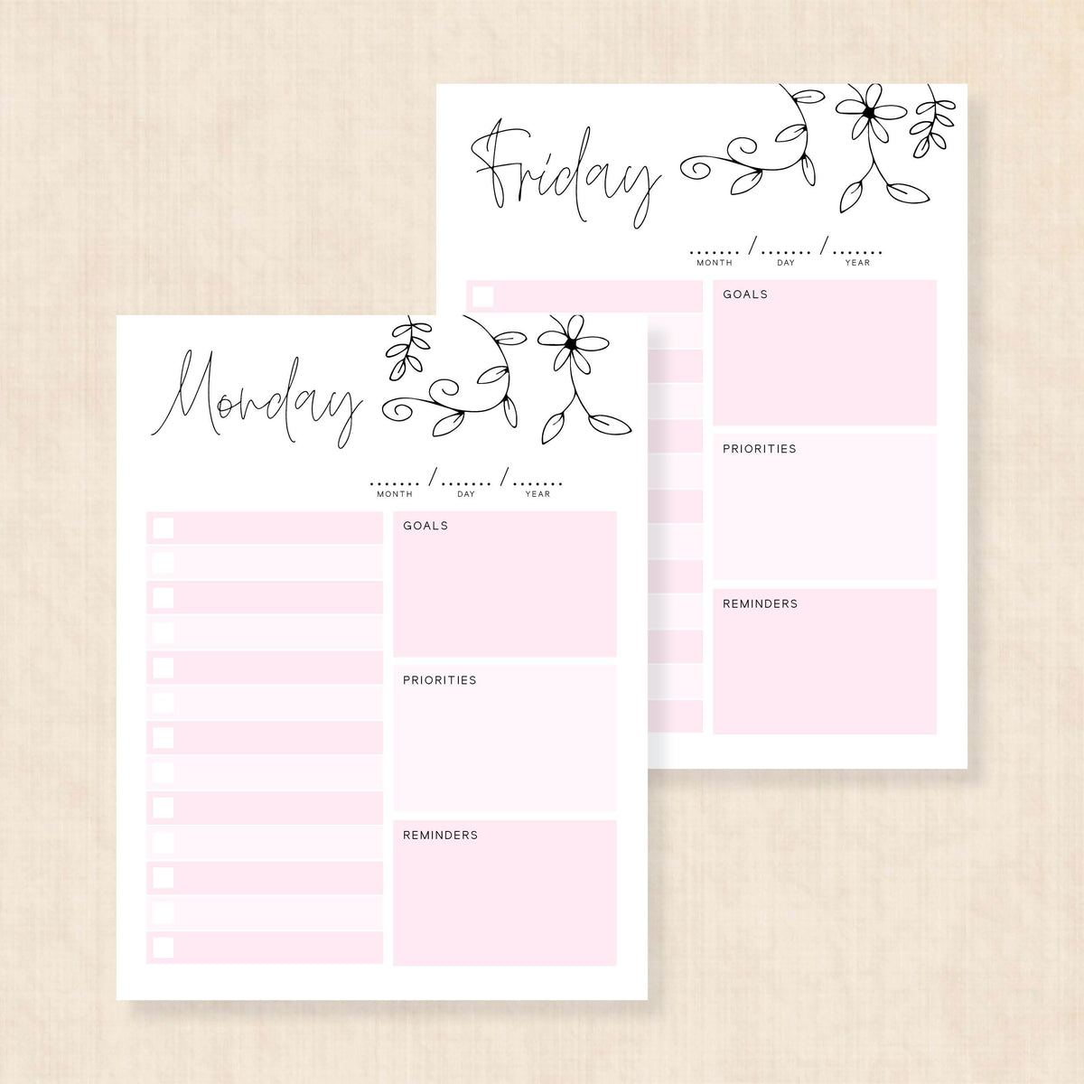 printable weekly planner