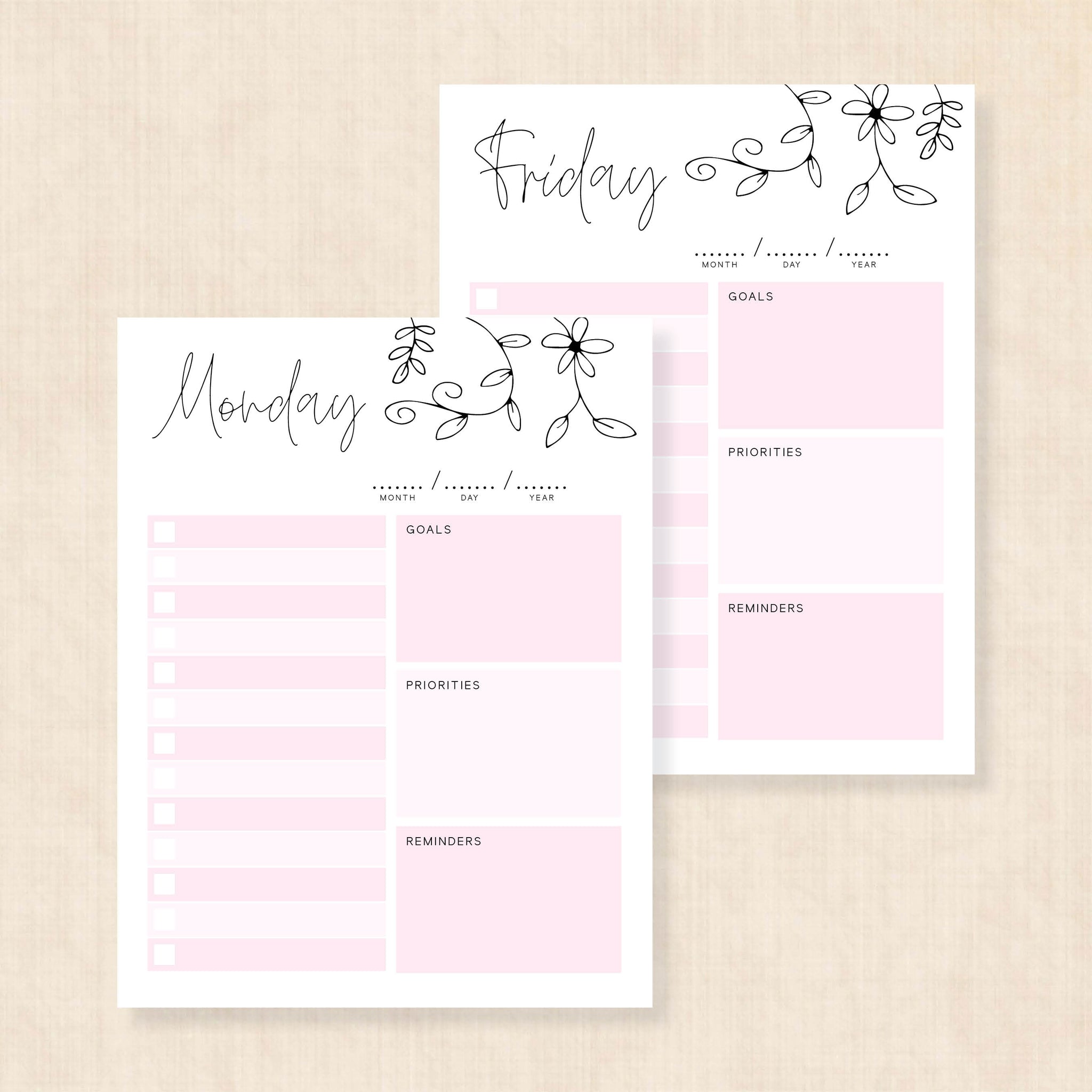 printable weekly planner