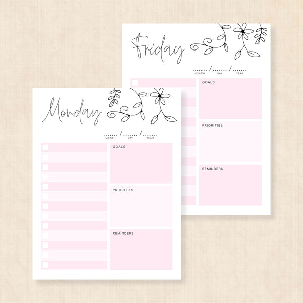 printable weekly planner