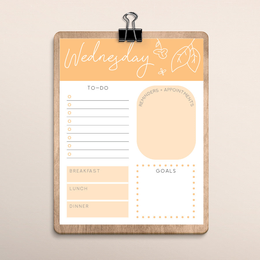 Printable Weekly Planner: Peppy Plans