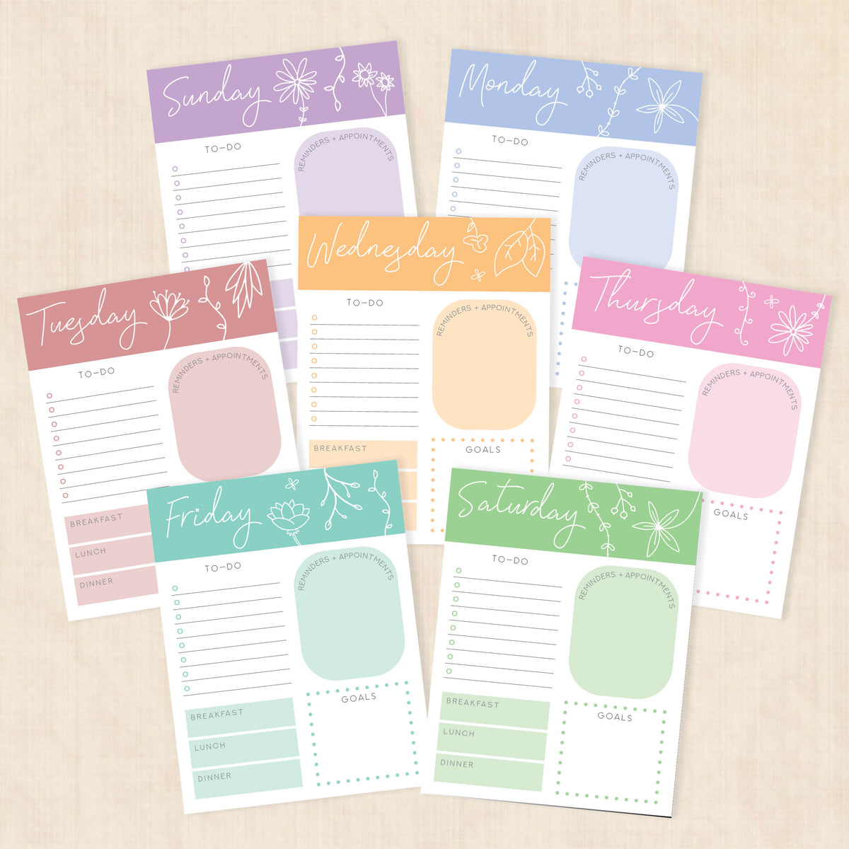 printable weekly planner