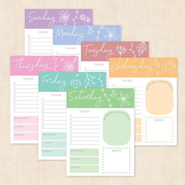 printable weekly planner
