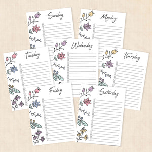 printable weekly planner