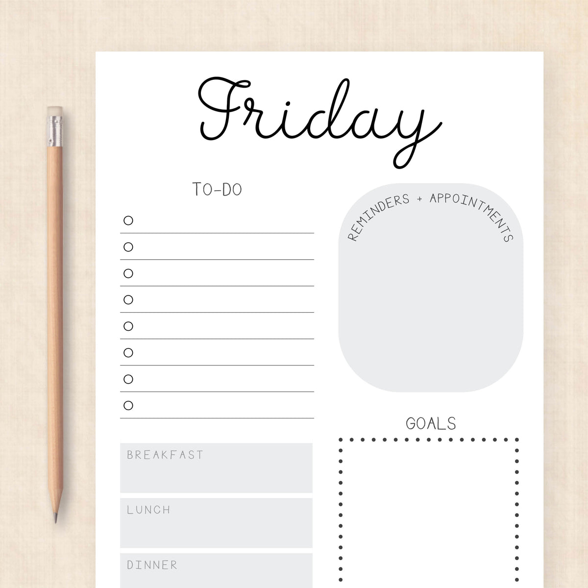 printable weekly planner