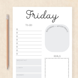 printable weekly planner
