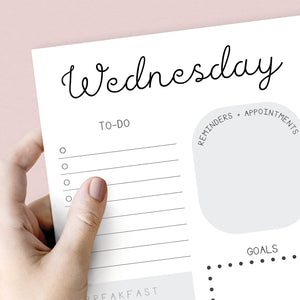 printable weekly planner