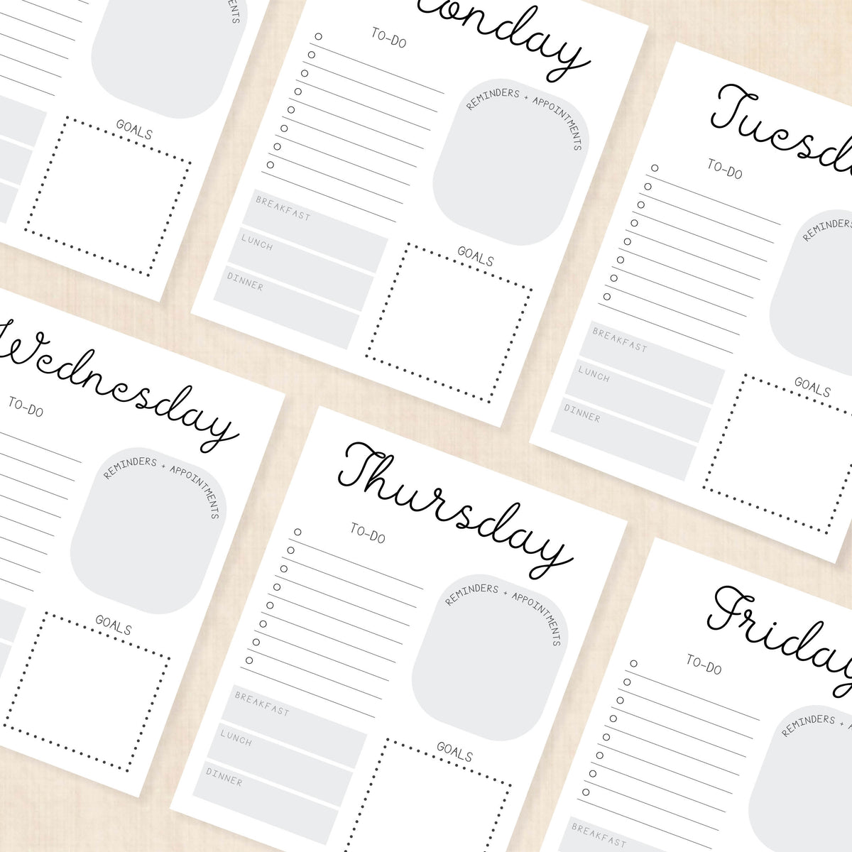 printable weekly planner