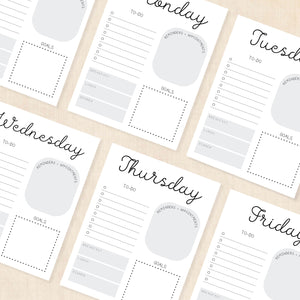printable weekly planner