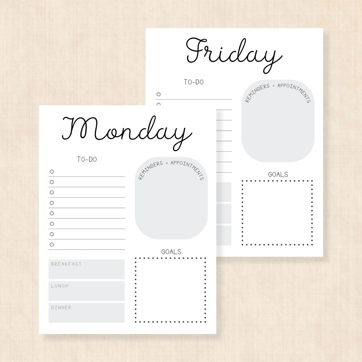 printable weekly planner