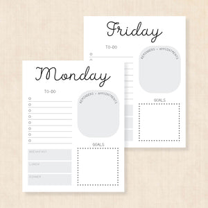 printable weekly planner