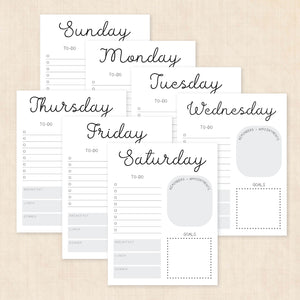 printable weekly planner