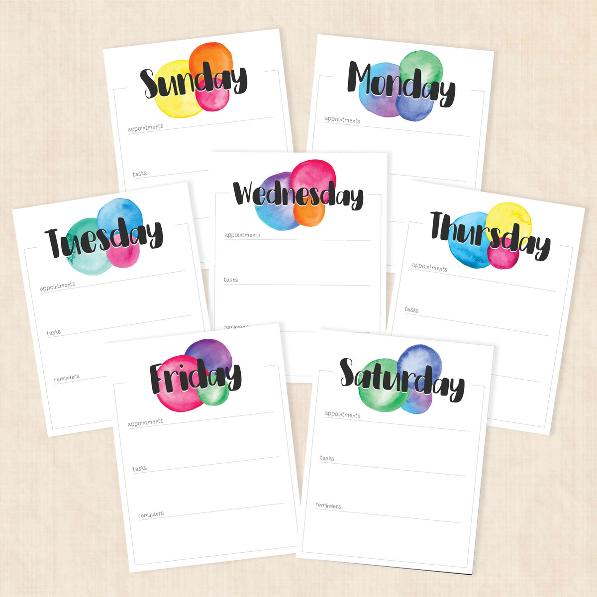 printable weekly planner