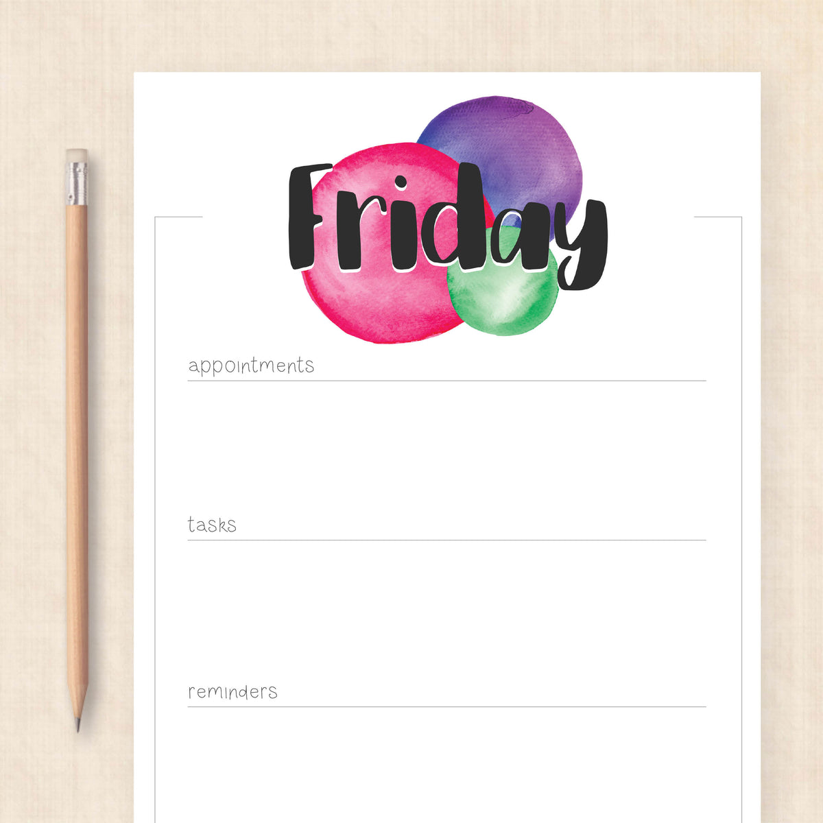 printable weekly planner