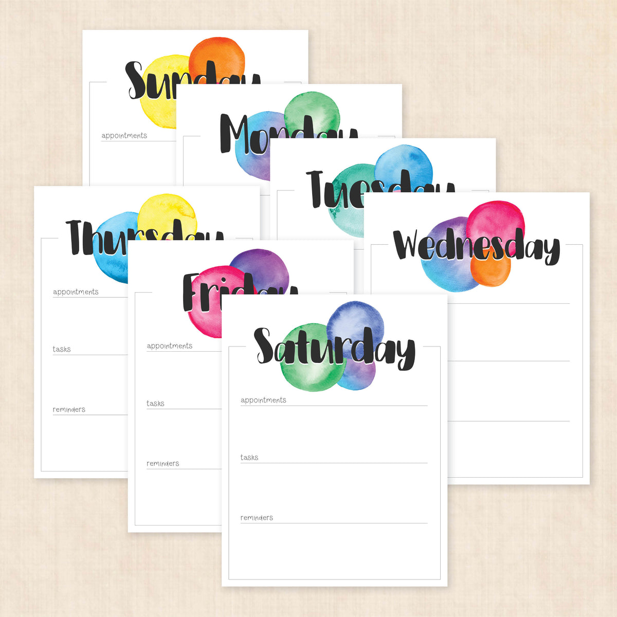 printable weekly planner