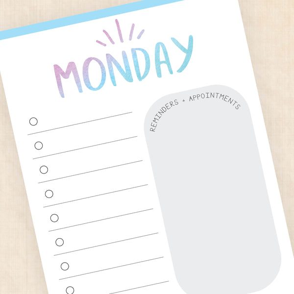 printable weekly planner
