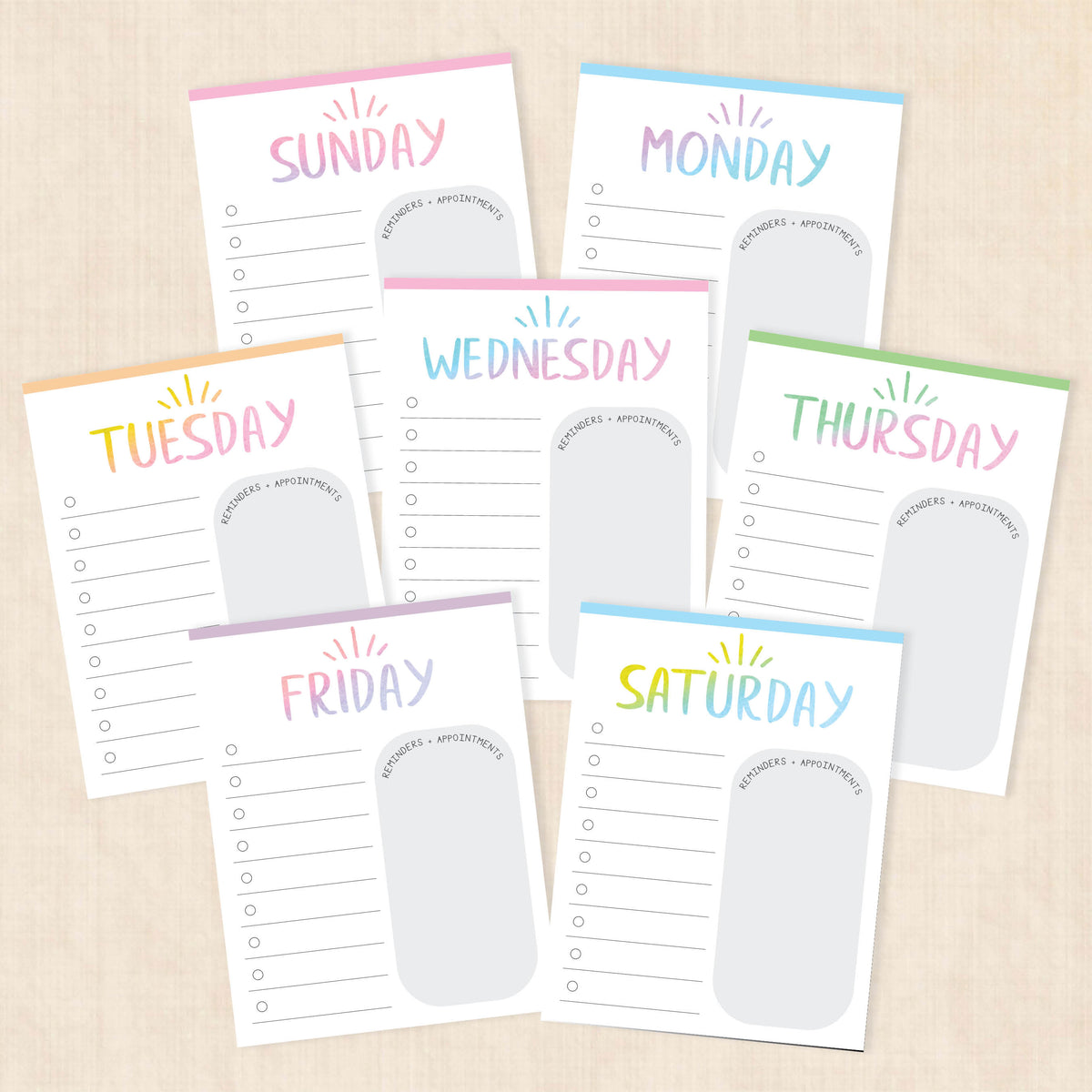printable weekly planner