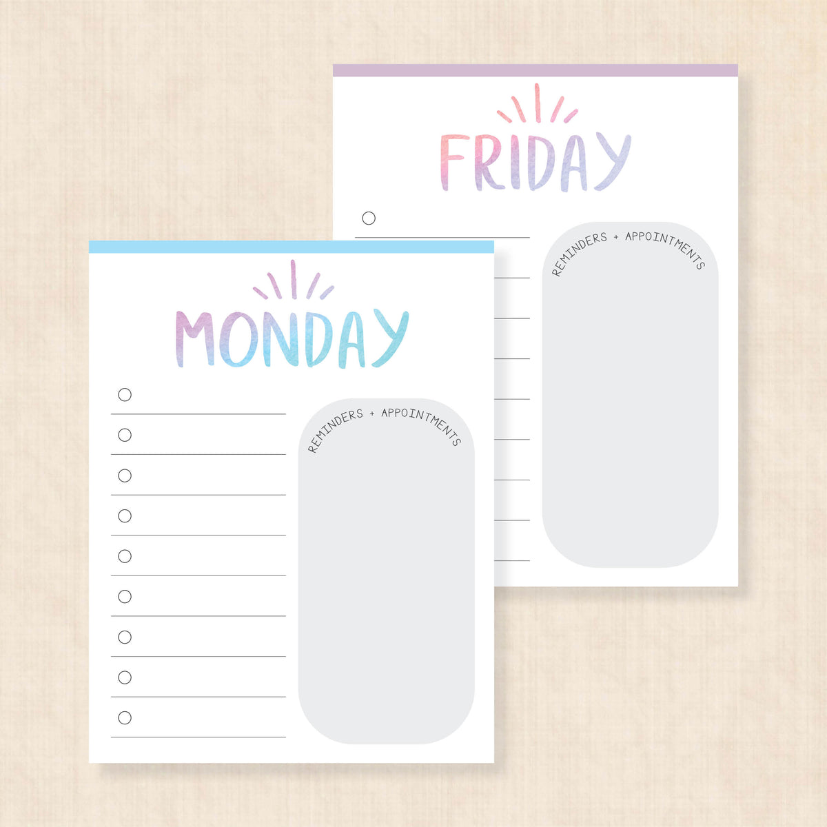 printable weekly planner