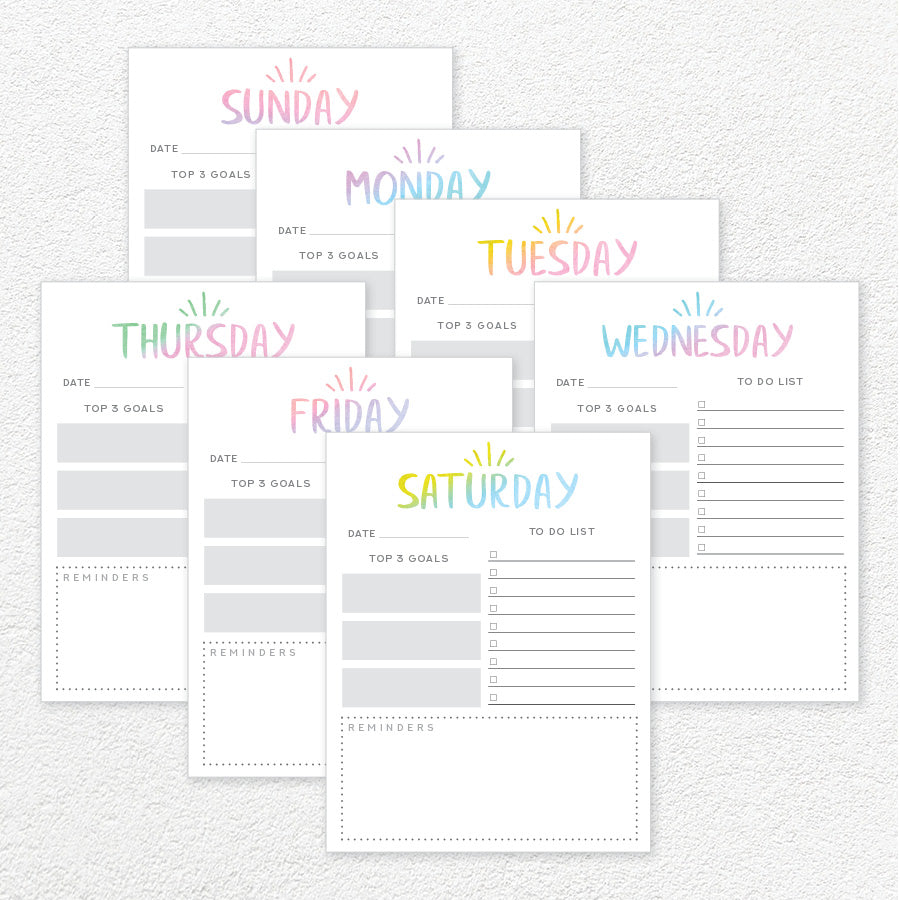 printable weekly planner